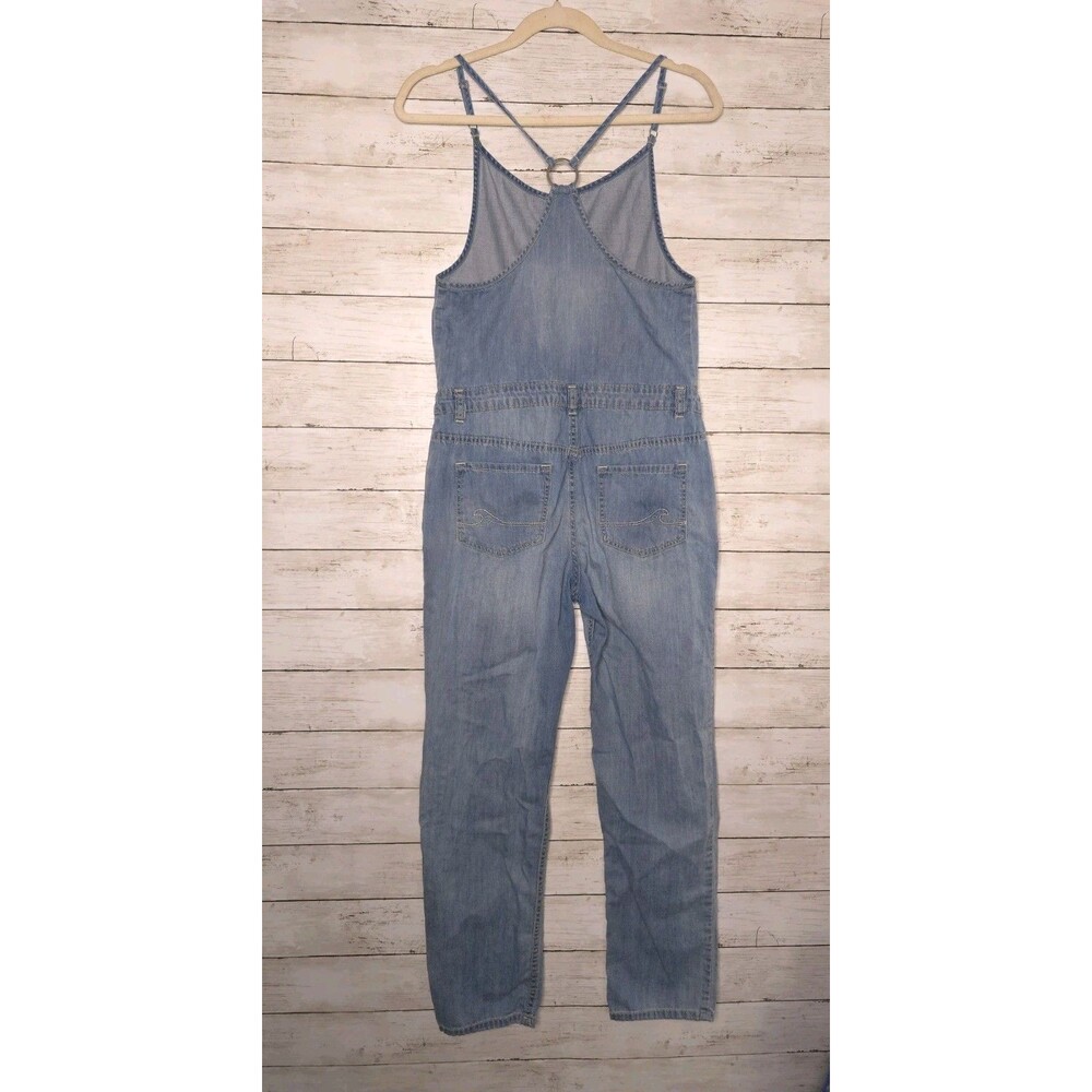 Roxy Overalls Womens Size Small Light Wash Blue Jeans Retro Romper Bib Denim - Picture 3 of 14